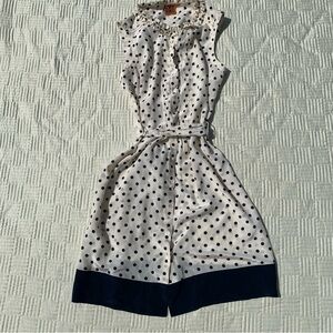 Tory Burch Polka Dot Sleeveless Dress Size 8